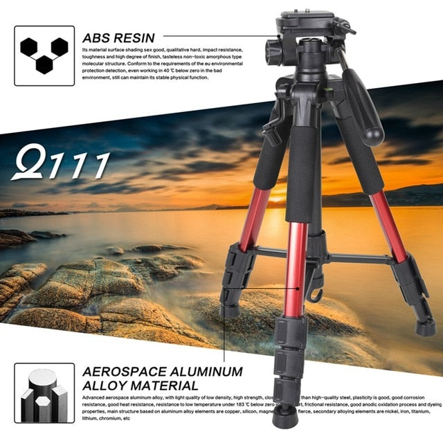 Professional Portable Travel Aluminum Camera Tripod Gadget