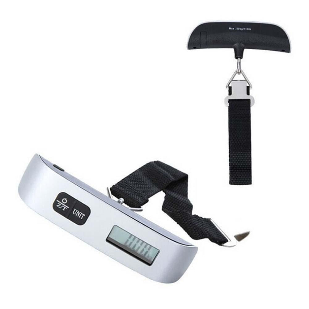 50kg/110lb Digital Electronic Luggage Scale Luggage Scales Portable Hanging Suitcase Scale Handled Travel Bag Weighting