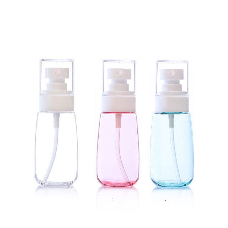 1 PCS 30ml 60ml 3 Color Travel Transparent Bottle & Sprayer